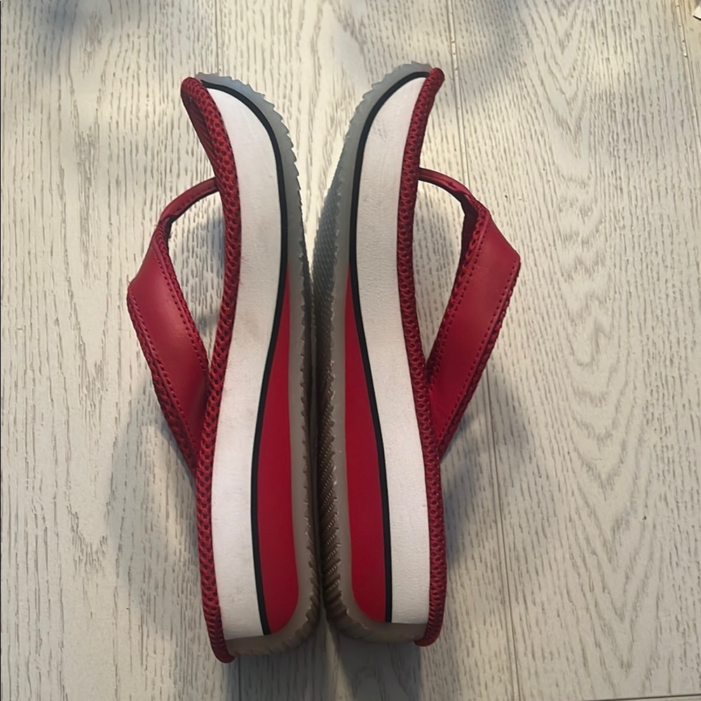 Rare Y2K Vintage Women's Flip Flop Platform Sandals Size 7.5 - Picture 7 of 16